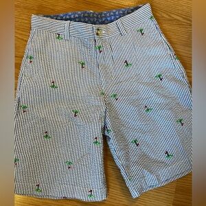 J Bailey Seersucker Golf Shorts Size 10‎